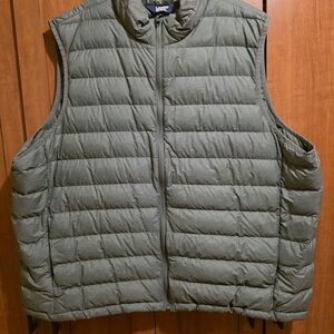 Lands' End Down Puffer Vest 3XL Green